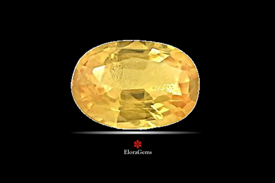 Yellow Sapphire (Pushparag) 7x5 MM 1 carats