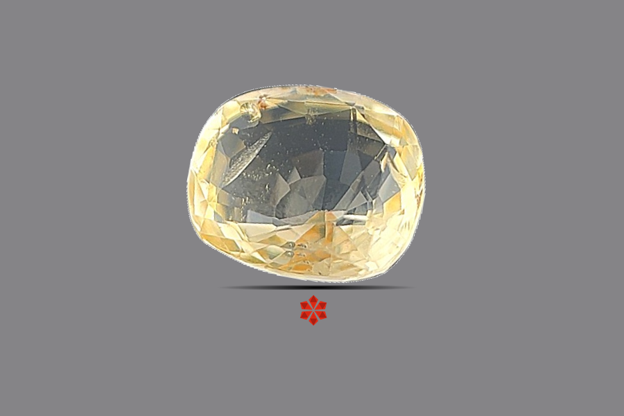 Yellow Sapphire (Pushparag) 8x7 MM 1.77 carats