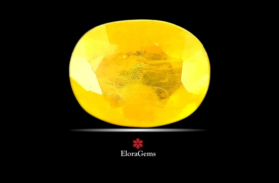 Yellow Sapphire (Pushparag) 10x8 MM 3.71 carats