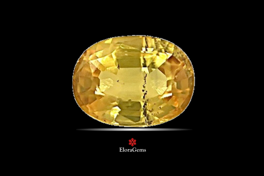 Yellow Sapphire (Pushparag) 7x5 MM 1.23 carats