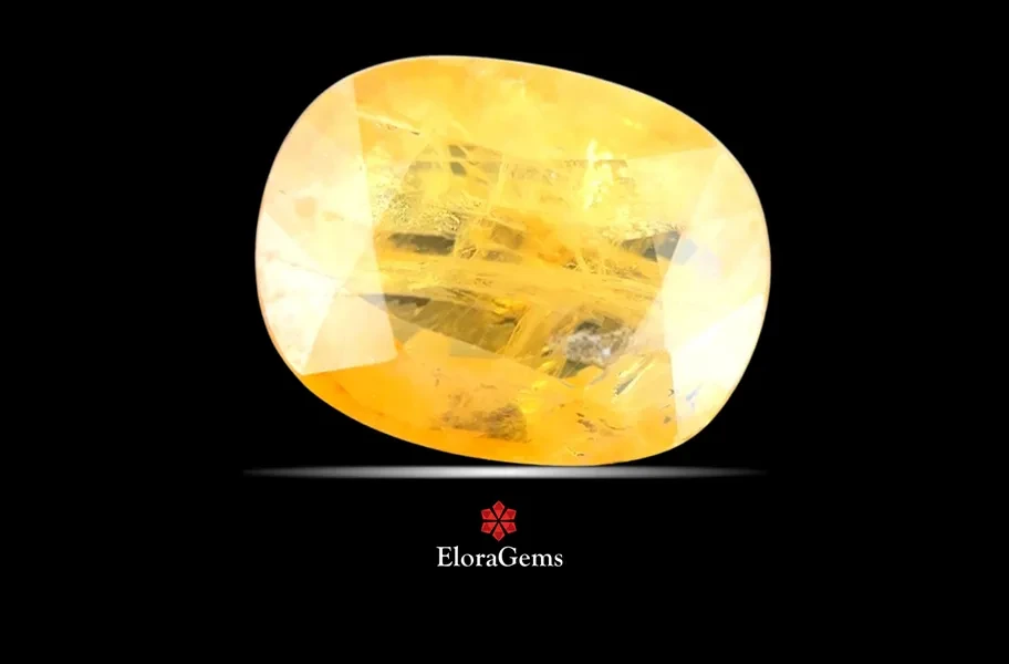 Yellow Sapphire (Pushparag) 13x10 MM 6.56 carats