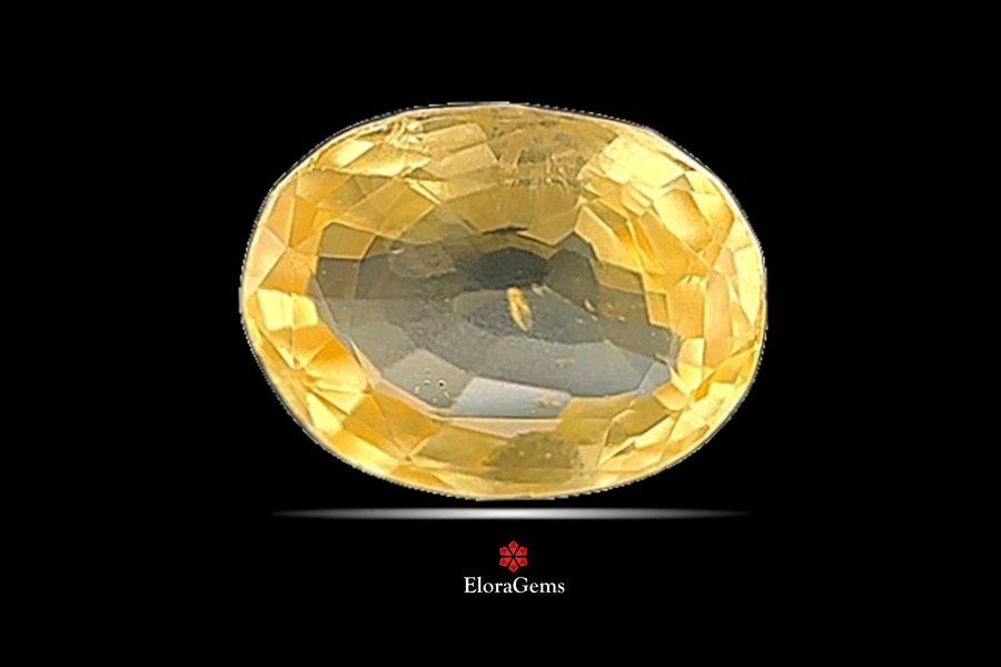 Yellow Sapphire (Pushparag) 8x6 MM 1.53 carats