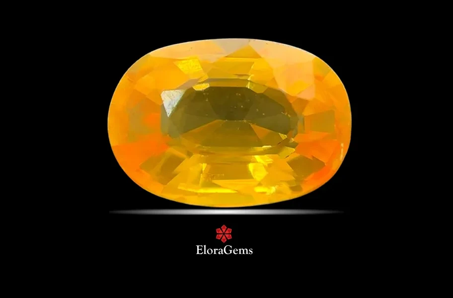 Yellow Sapphire (Pushparag) 8x6 MM 1.66 carats