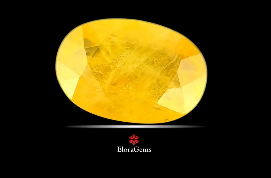Yellow Sapphire (Pushparag) 13x9 MM 5.18 carats