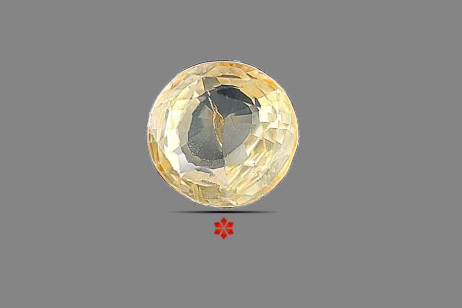 Yellow Sapphire (Pushparag) 7x7 MM 1.6 carats