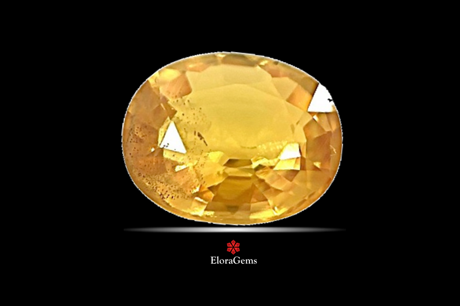Yellow Sapphire (Pushparag) 9x0 MM 2.74 carats