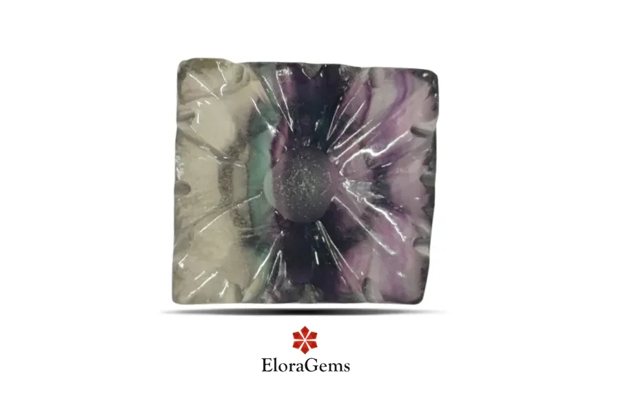 Fluorite 17x16 MM 24.48 carats