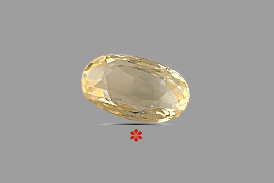 Yellow Sapphire (Pushparag) 8x5 MM 1.2 carats