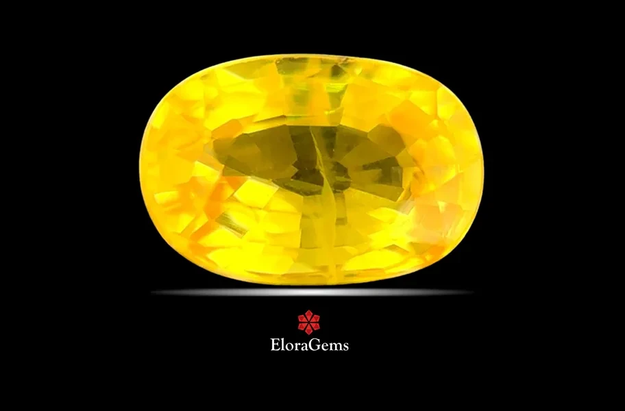 Yellow Sapphire (Pushparag) 8x5 MM 1.41 carats