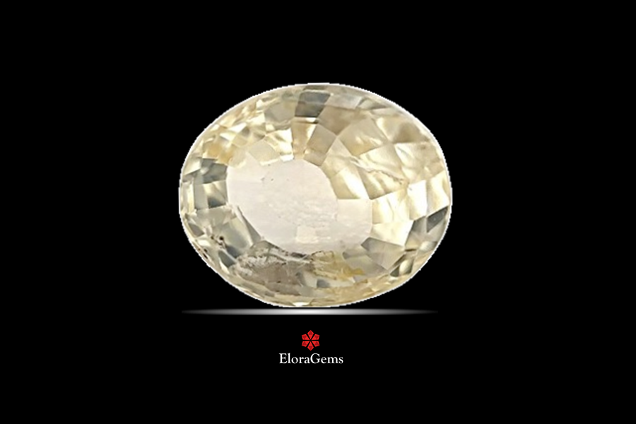 Yellow Sapphire (Pushparag) 8x6 MM 1.65 carats