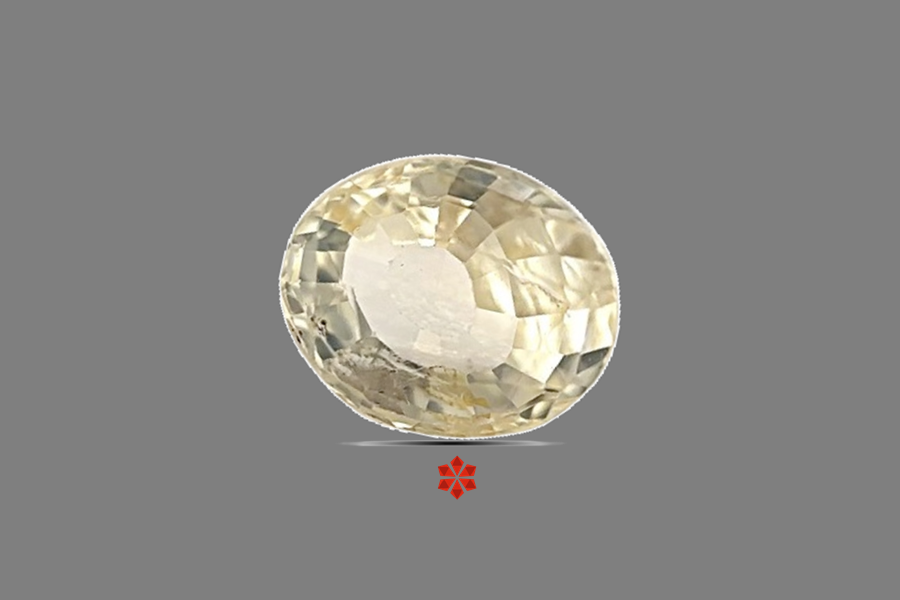 Yellow Sapphire (Pushparag) 8x6 MM 1.65 carats