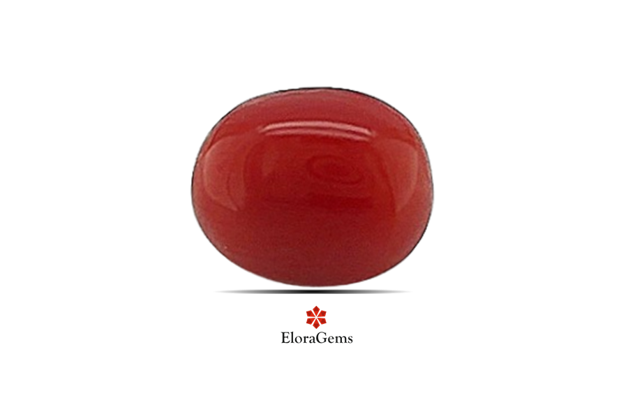Red Coral 7x6 MM 1.3 carats