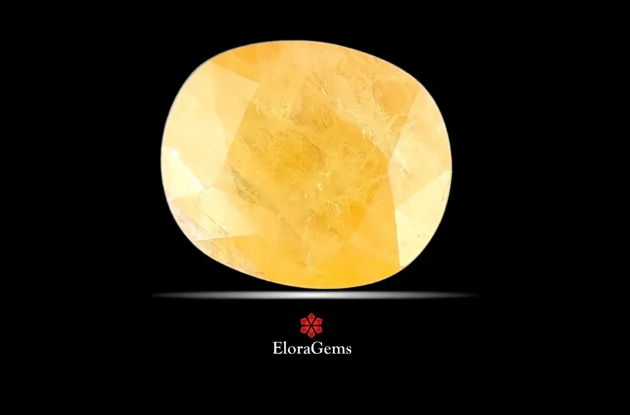 Yellow Sapphire (Pushparag) 11x9 MM 5.68 carats