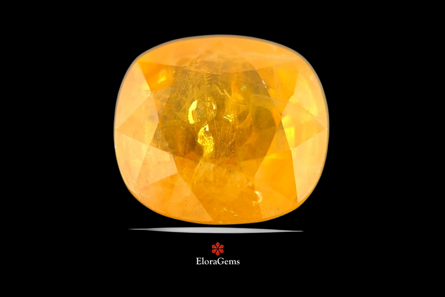Yellow Sapphire (Pushparag) 14x12 MM 8.25 carats