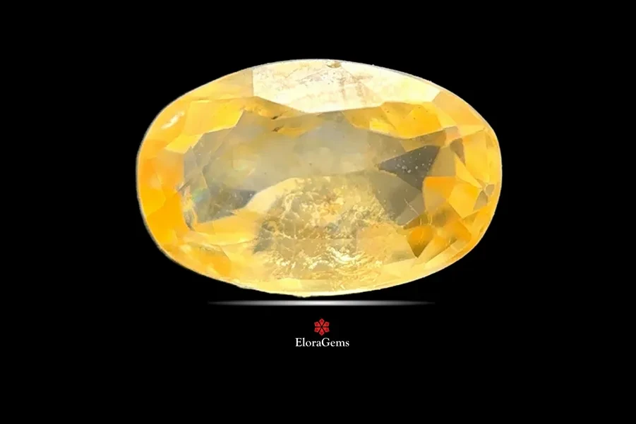 Yellow Sapphire (Pukhraj) 6x5 MM 0.7 carats