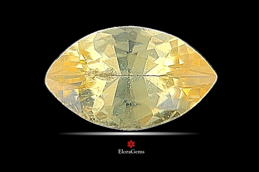 Yellow Sapphire (Pushparag) 8x5 MM 0.9 carats