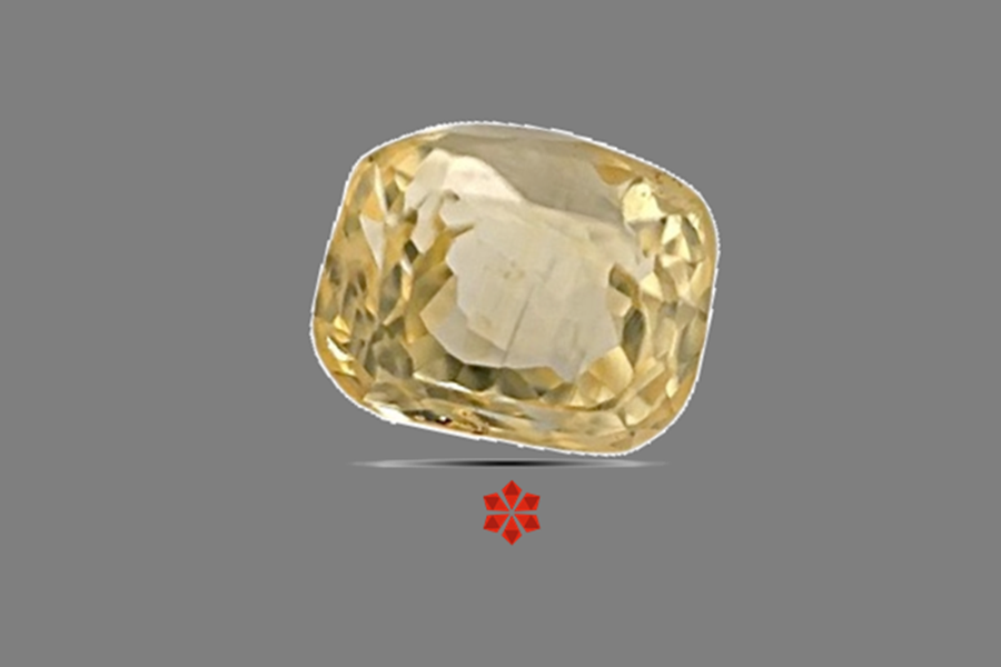 Yellow Sapphire (Pushparag) 7x5 MM 2 carats