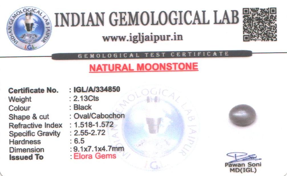 Moon Stone 9x7 MM 2.13 carats
