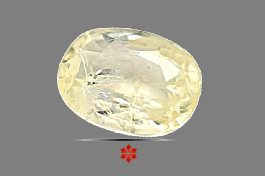 Yellow Sapphire (Pushparag) 10x7 MM 3.28 carats