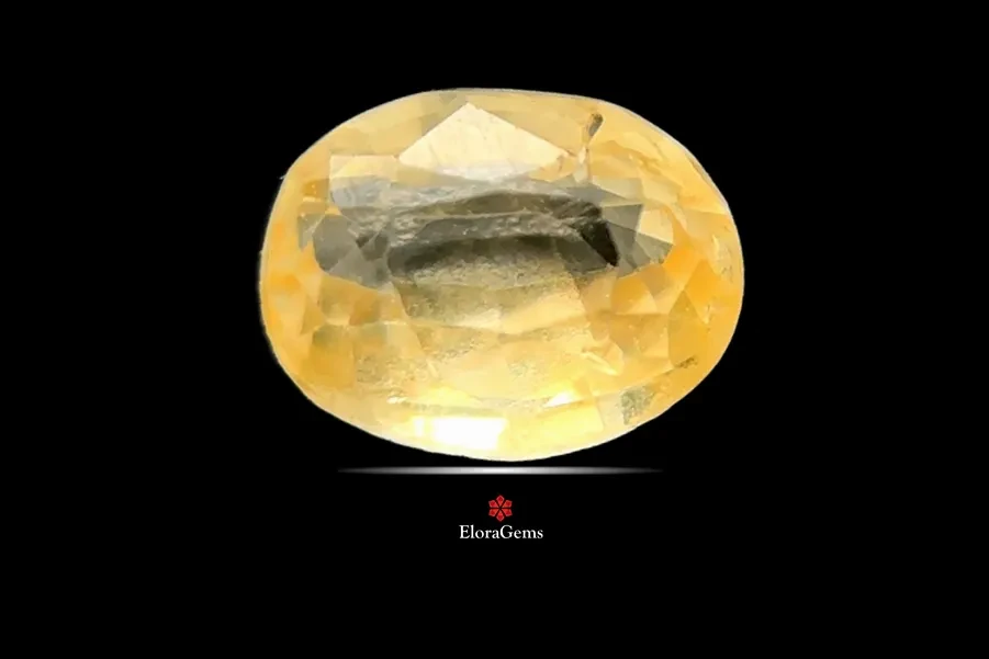 Yellow Sapphire (Pukhraj) 6x5 MM 0.77 carats