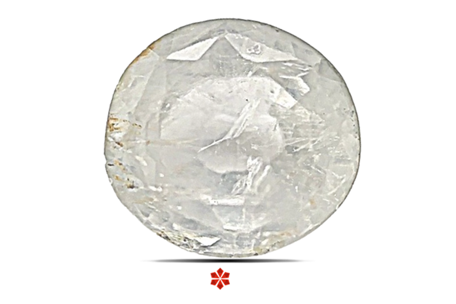 White Sapphire 8x8 MM 3.44 carats