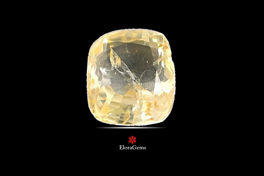 Yellow Sapphire (Pushparag) 8x7 MM 3.11 carats