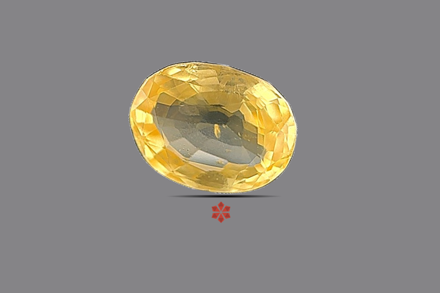 Yellow Sapphire (Pushparag) 8x6 MM 1.53 carats