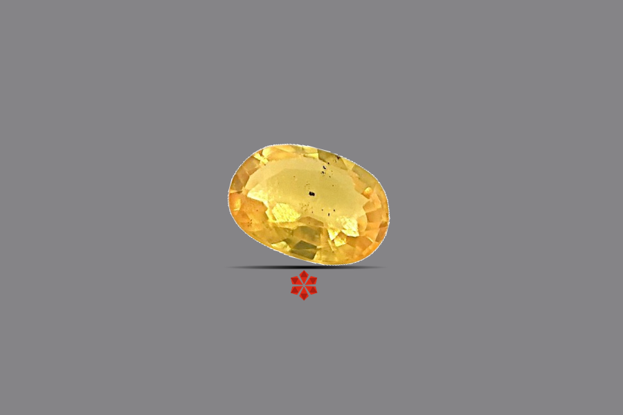 Yellow Sapphire (Pushparag) 7x5 MM 1 carats