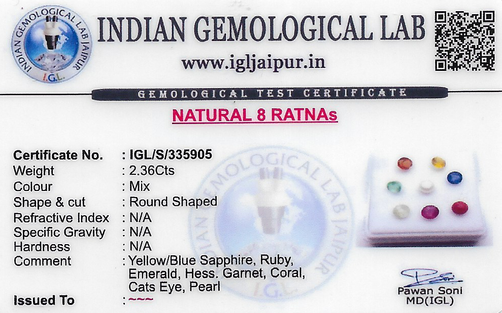 Navratna 4 MM 1 piece