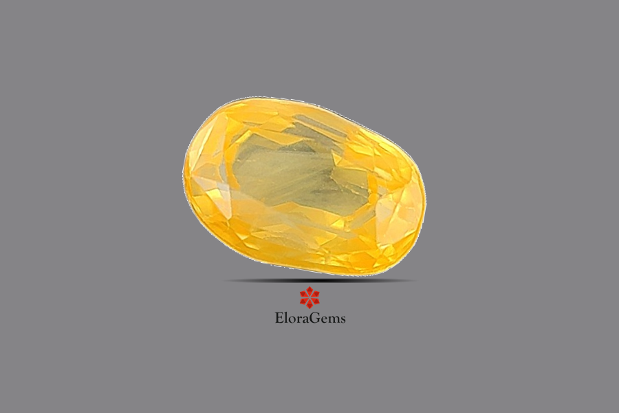 Yellow Sapphire (Pushparag) 7x5 MM 1.46 carats