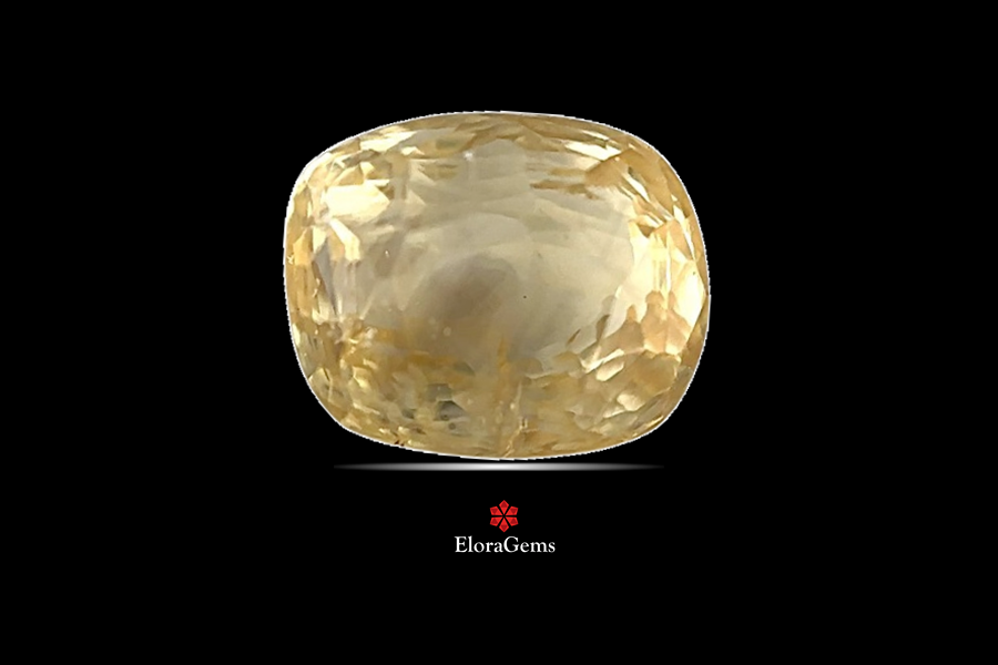 Yellow Sapphire (Pushparag) 8x7 MM 3.36 carats