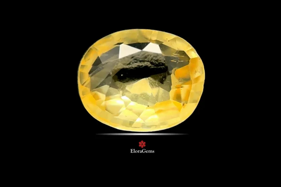 Yellow Sapphire (Pukhraj) 7x6 MM 1.12 carats