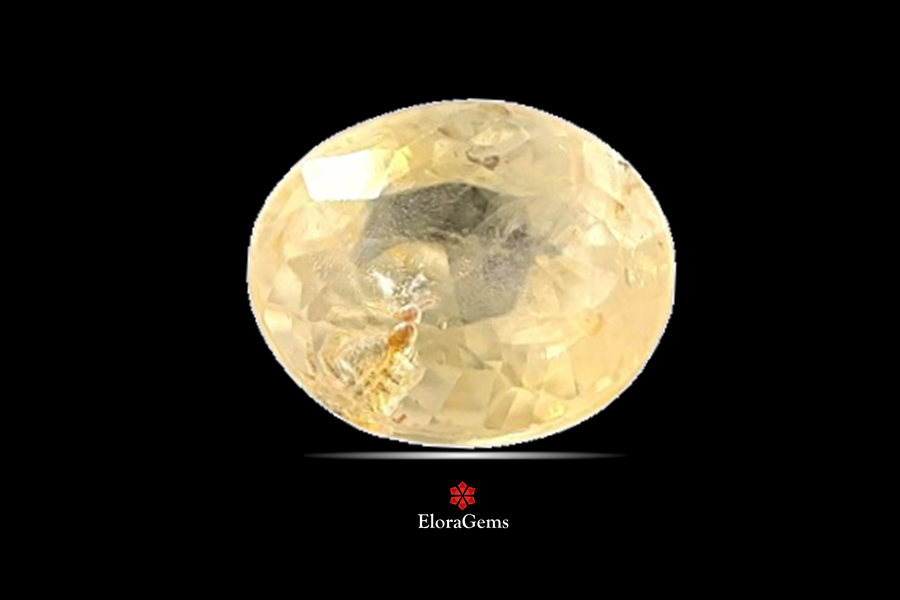 Yellow Sapphire (Pushparag) 9x8 MM 3.26 carats