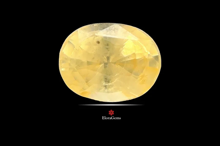 Yellow Sapphire (Pukhraj) 6x5 MM 0.86 carats