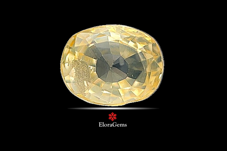 Yellow Sapphire (Pushparag) 7x6 MM 1.7 carats
