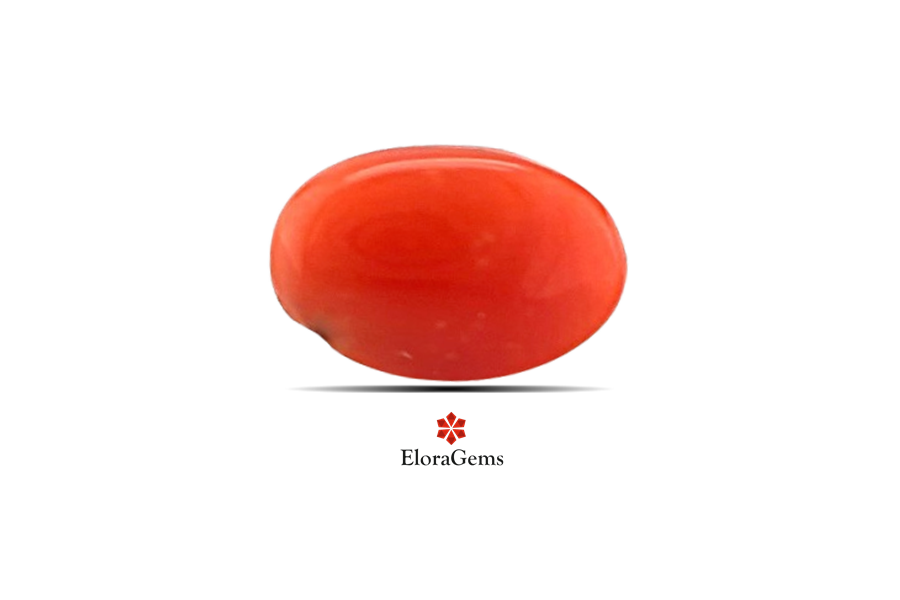 Red Coral 9x6 MM 1 carats