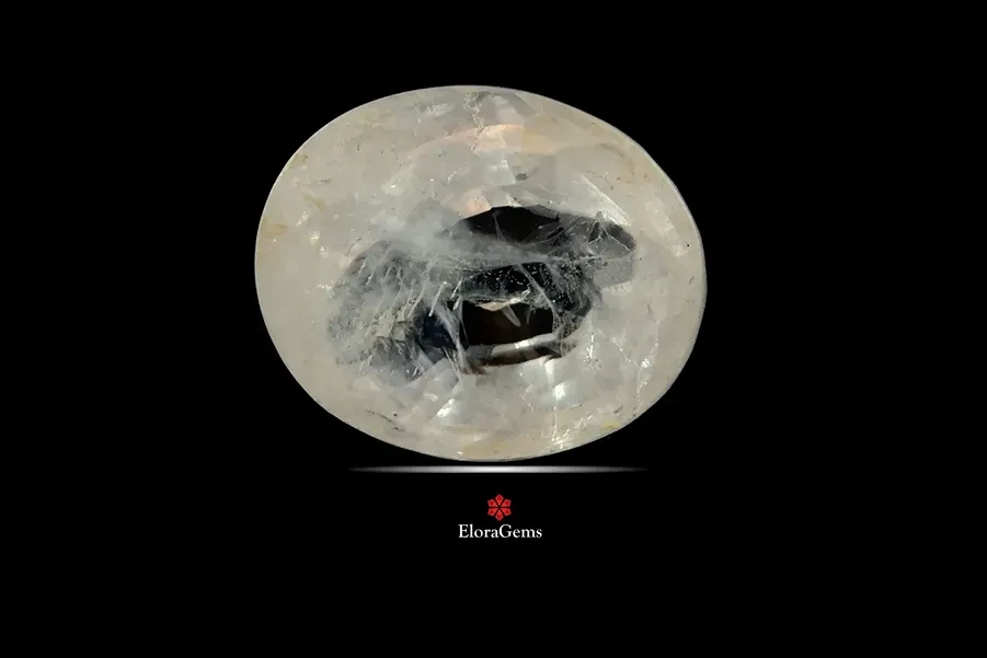 White Sapphire 11x9 MM 5.32 carats