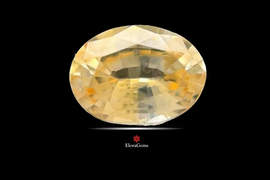 Yellow Sapphire (Pukhraj) 6x5 MM 0.74 carats