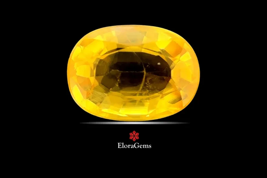 Yellow Sapphire (Pushparag) 7x5 MM 1.23 carats