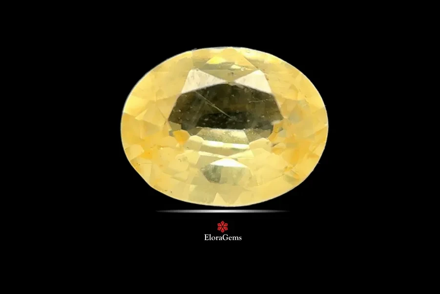 Yellow Sapphire (Pukhraj) 7x6 MM 1.11 carats