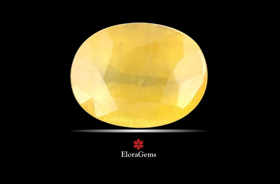 Yellow Sapphire (Pushparag) 10x8 MM 4 carats