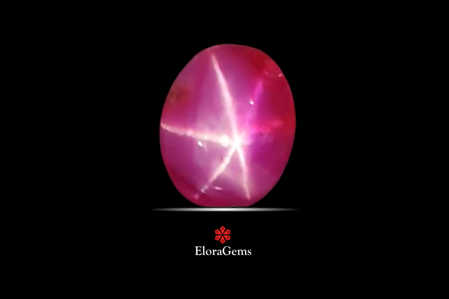 Star Ruby 6x5 MM 1 carats