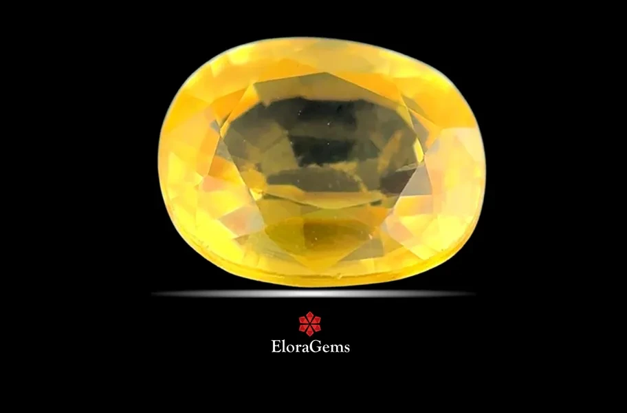 Yellow Sapphire (Pushparag) 7x6 MM 1.26 carats
