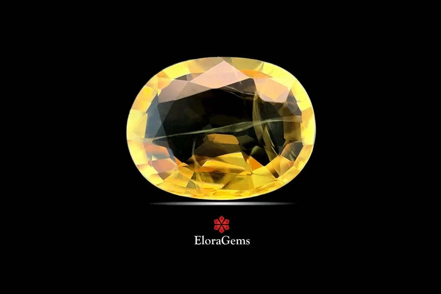 Yellow Sapphire (Pukhraj) 8x6 MM 1.58 carats
