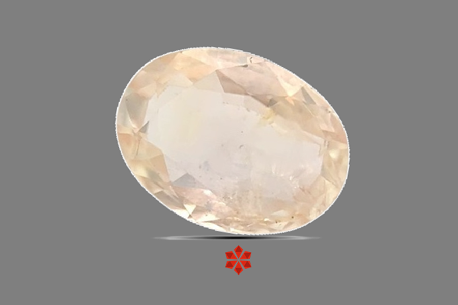 Yellow Sapphire (Pushparag) 11x8 MM 3.36 carats