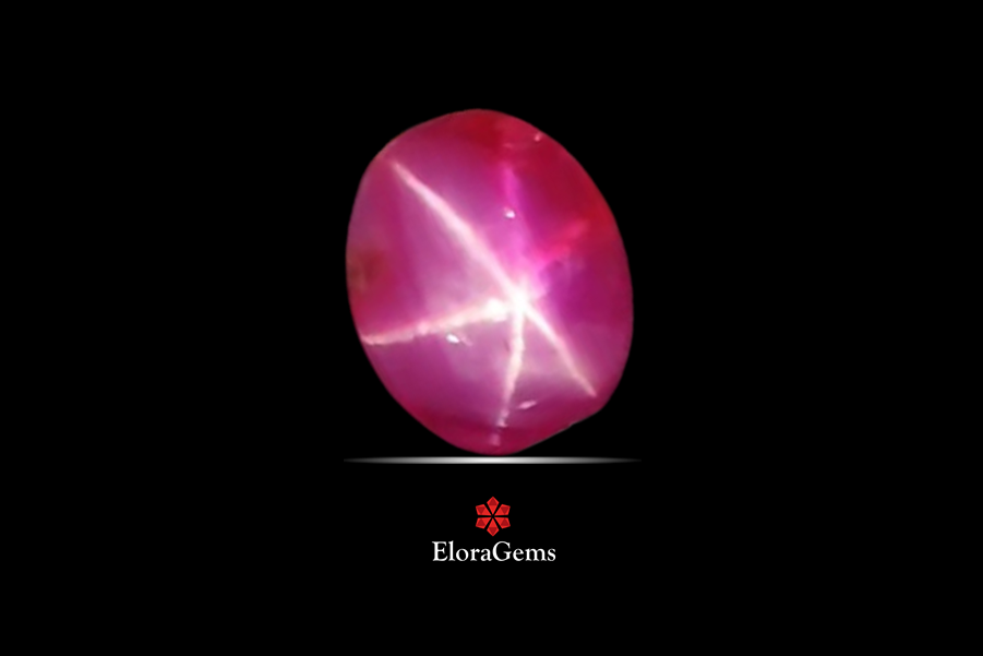 Star Ruby 6x5 MM 1 carats