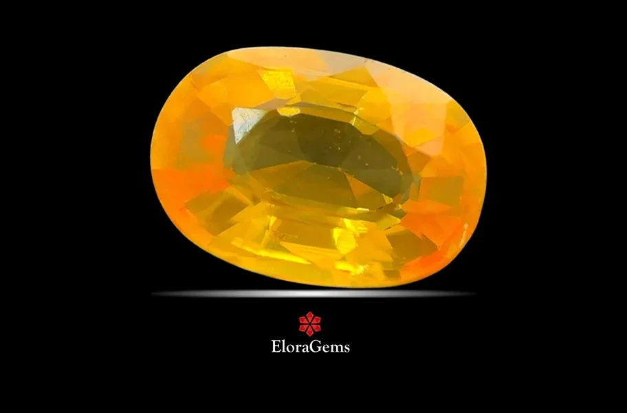 Yellow Sapphire (Pushparag) 8x6 MM 1.66 carats