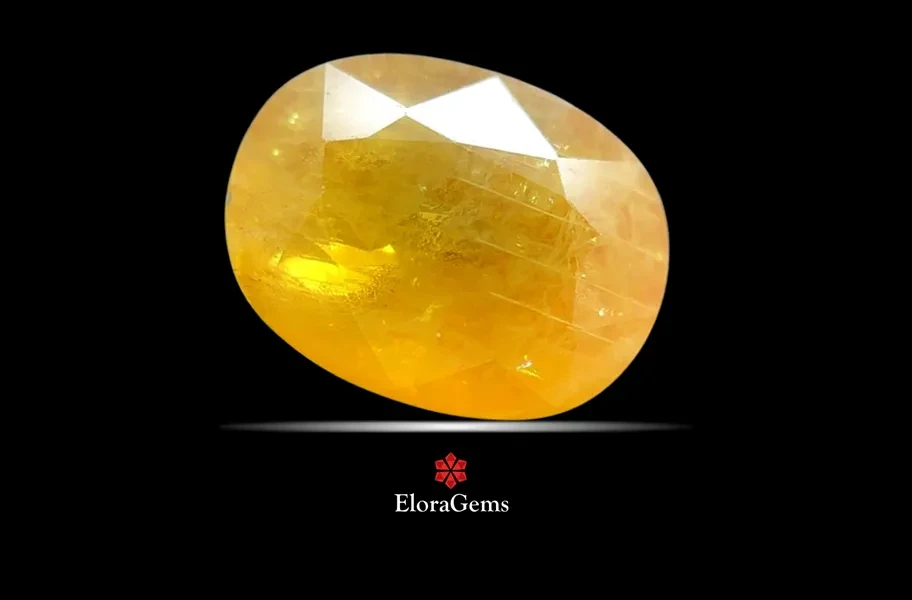 Yellow Sapphire (Pushparag) 14x11 MM 11.53 carats
