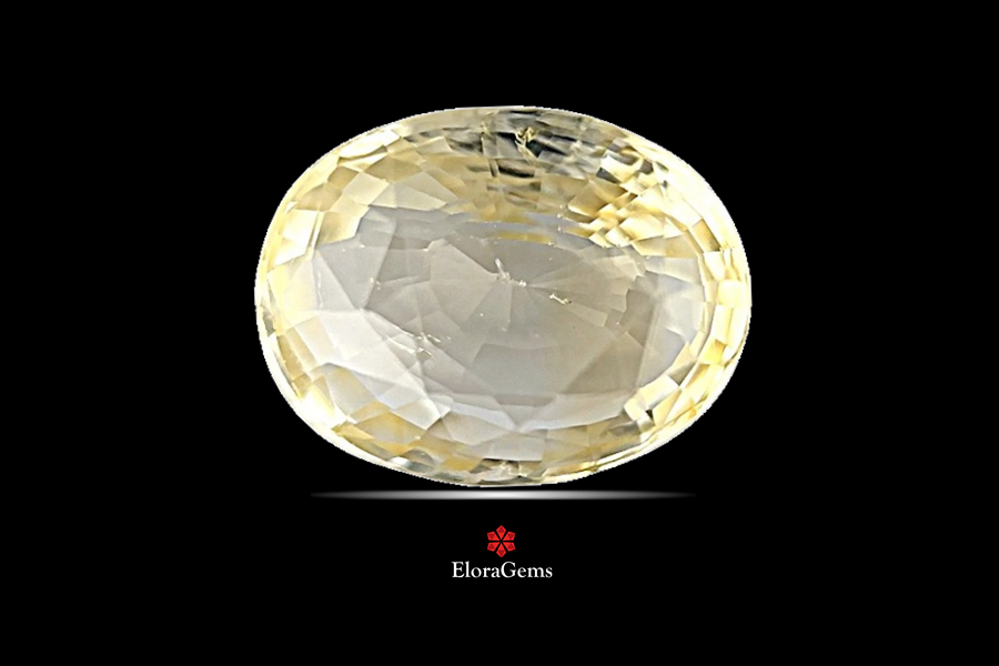 Yellow Sapphire (Pushparag) 12x9 MM 5.63 carats