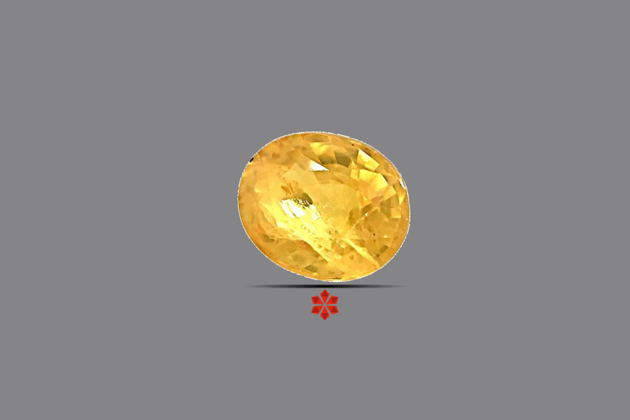 Yellow Sapphire (Pushparag) 7x6 MM 1.68 carats